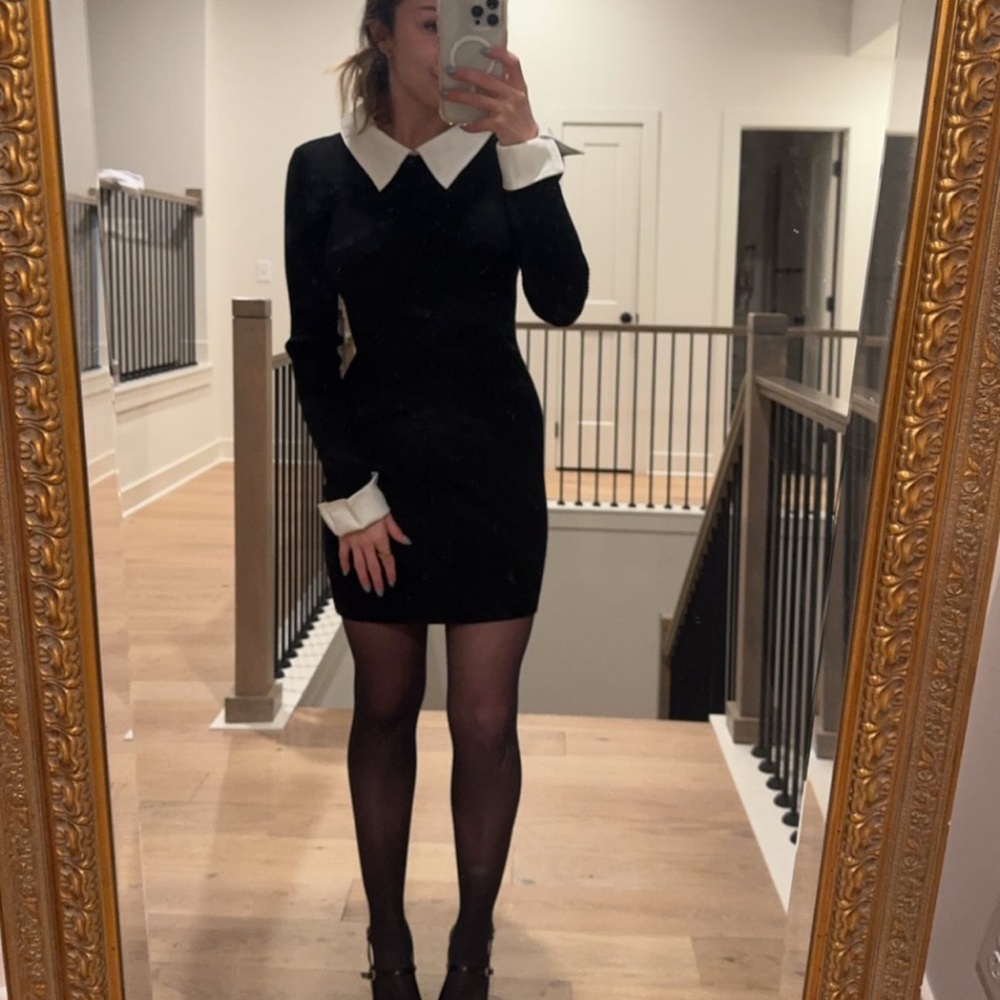 ASTR mixed media sweater dress